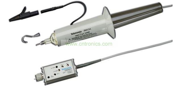 針對(duì)高壓測(cè)量推出的泰克P6015A是一種額定電壓高達(dá)20kV DC、峰值電壓可達(dá)40kV(100ms脈寬)的單端無源探頭