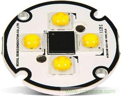Acrich2　ACLED在LED數量增加、亮度表現提升，可直接AC電源驅動，簡省驅動電路設計空間與成本