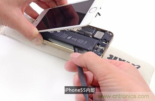 土豪金iPhone 5S拆解：內(nèi)部結(jié)構(gòu)升級(jí)，維修難度增加