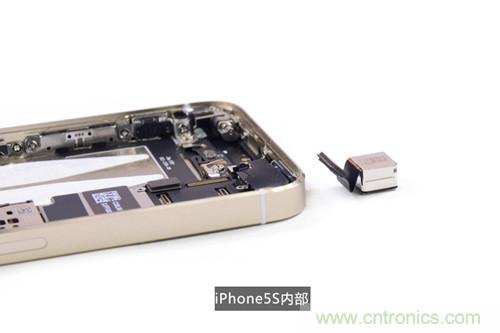 土豪金iPhone 5S拆解：內(nèi)部結(jié)構(gòu)升級(jí)，維修難度增加