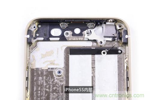 土豪金iPhone 5S拆解：內(nèi)部結(jié)構(gòu)升級(jí)，維修難度增加