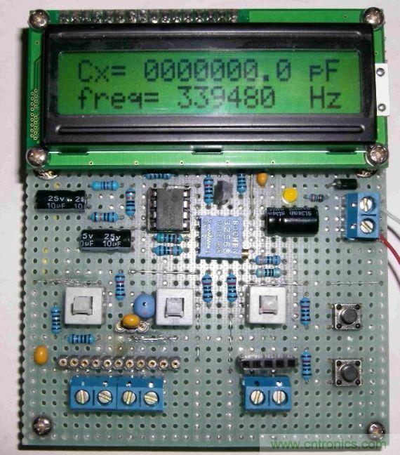 DIY集電容、電感和頻率為一體的測(cè)量?jī)x器