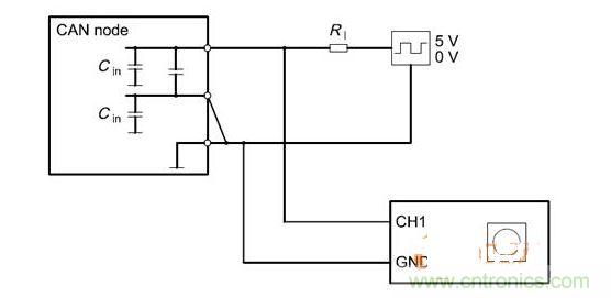  Cdiff測試原理（CANnode輸出線從上往下為CANH、CANL、GND）