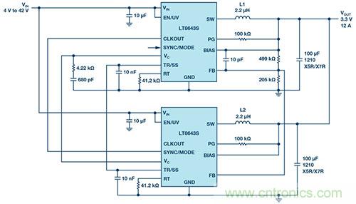 42 V、6 A（峰值7 A）、超低EMI輻射、高效率降壓型穩(wěn)壓器