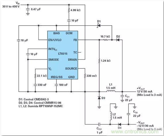 這是真的嗎？采用單IC也能構(gòu)建緊湊、高效的雙極性穩(wěn)壓器？