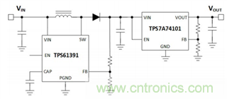 TPS61391升壓變換器，為電容麥克風(fēng)提供48V超低噪聲幻象電源