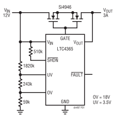 為敏感電路提供過壓及電源反接保護！