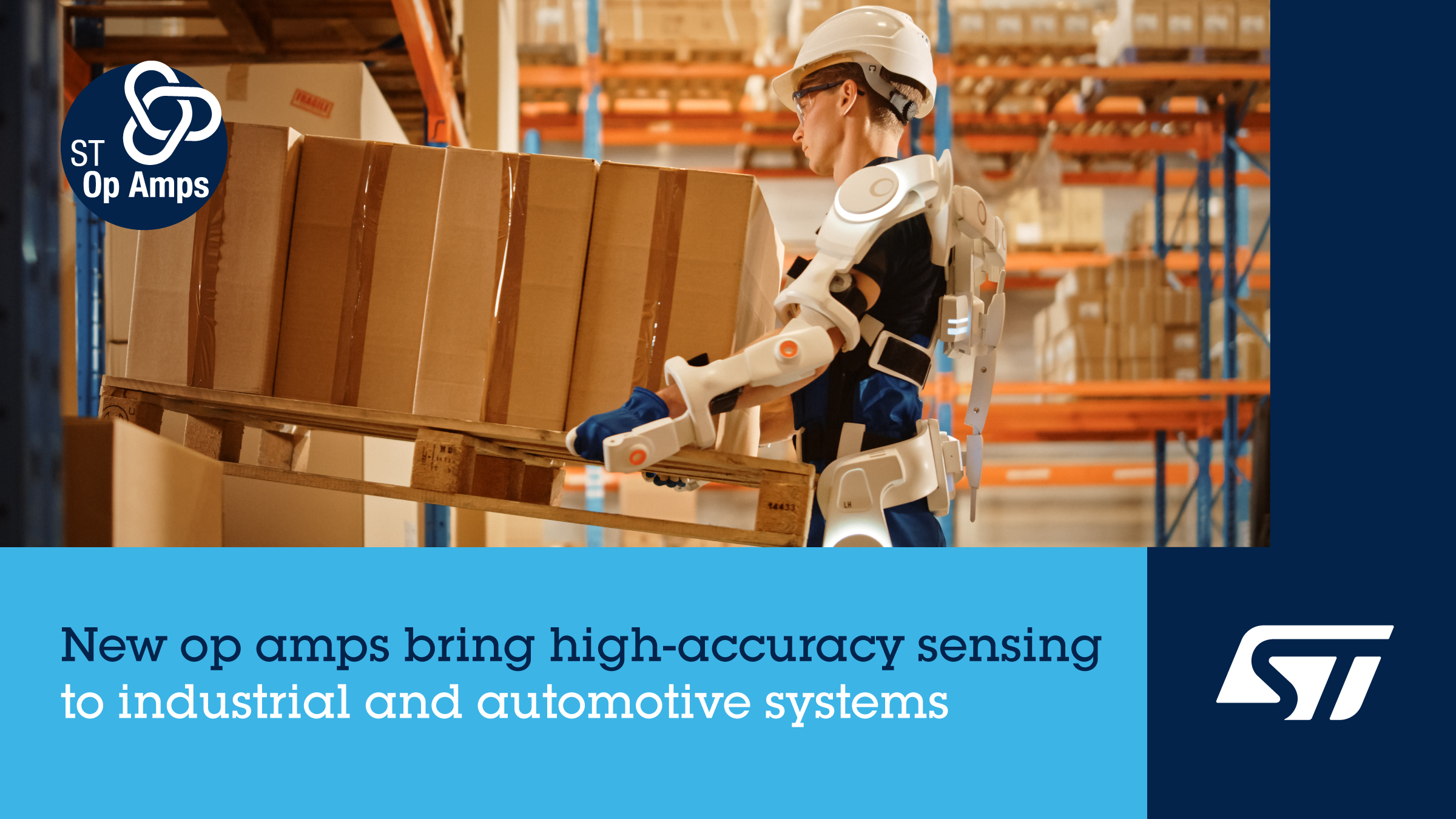 意法半導(dǎo)體運(yùn)算放大器低失調(diào)，零溫漂，寬增益帶寬，提高測量準(zhǔn)確度