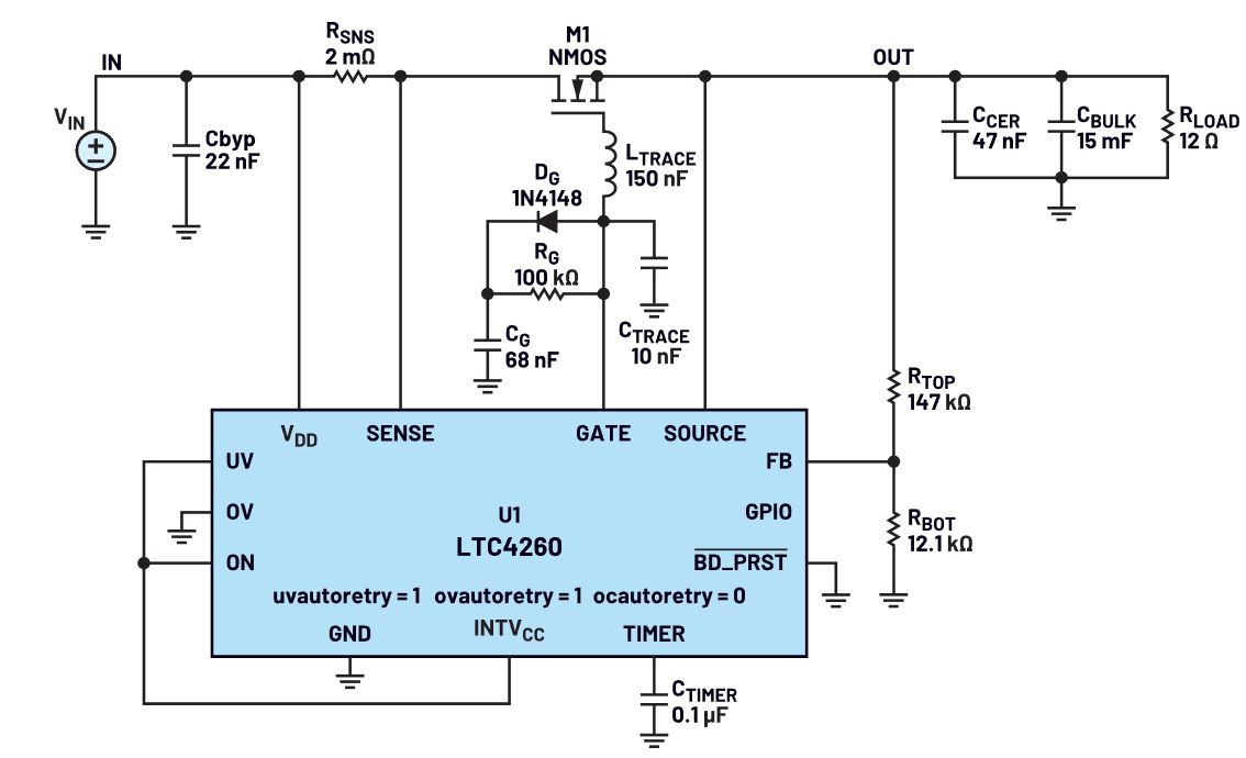 我的熱插拔控制器電路為何會振蕩？