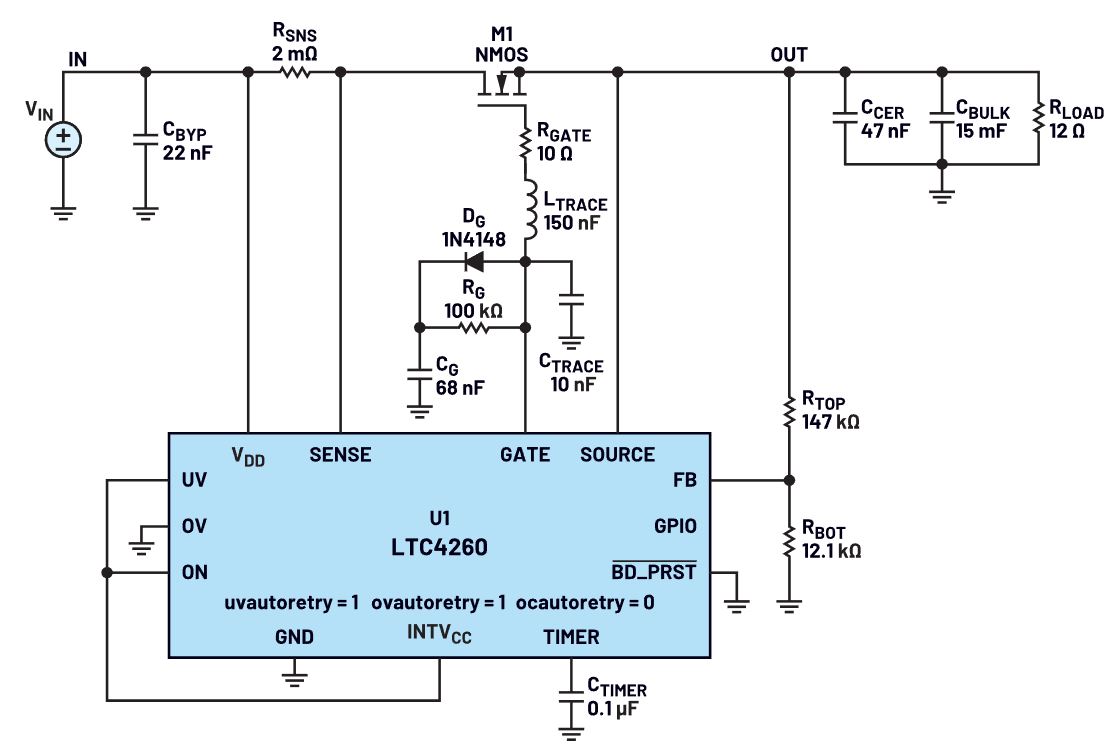 我的熱插拔控制器電路為何會振蕩？